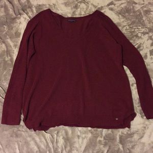 Maroon v neck sweater